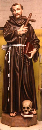 St. Francis (Skull & Cross 63" Statue